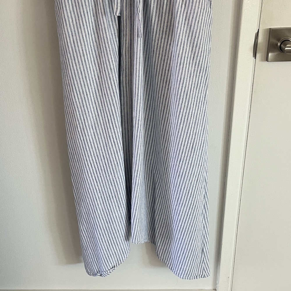 Nordstrom Rack Blue & White Striped Sleeveless Dress with Pockets Size Small S - Picture 6 of 6